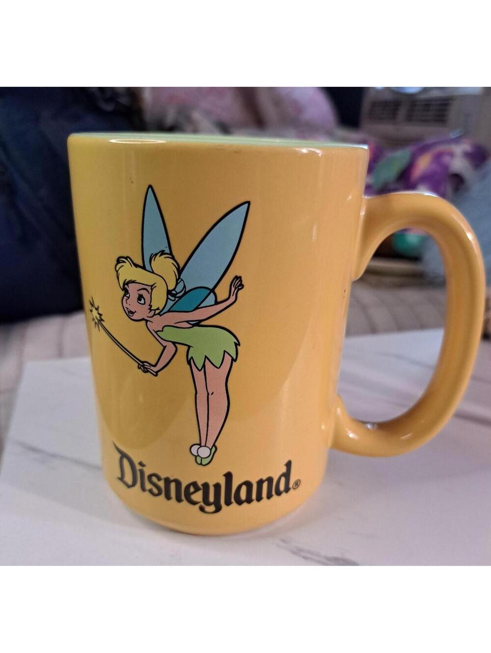 Vintage Disneyland Magic Kingdom Tinkerbell Fairy Mug 16 oz